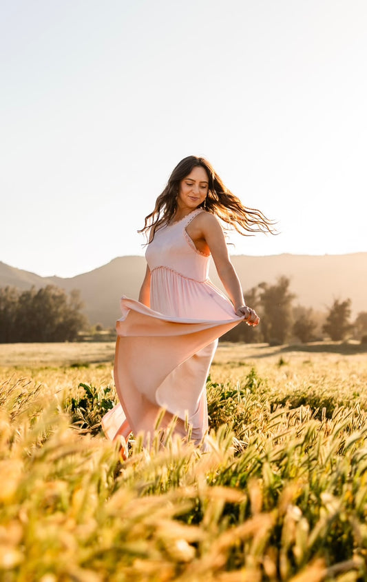 Powder Pink Long Dress