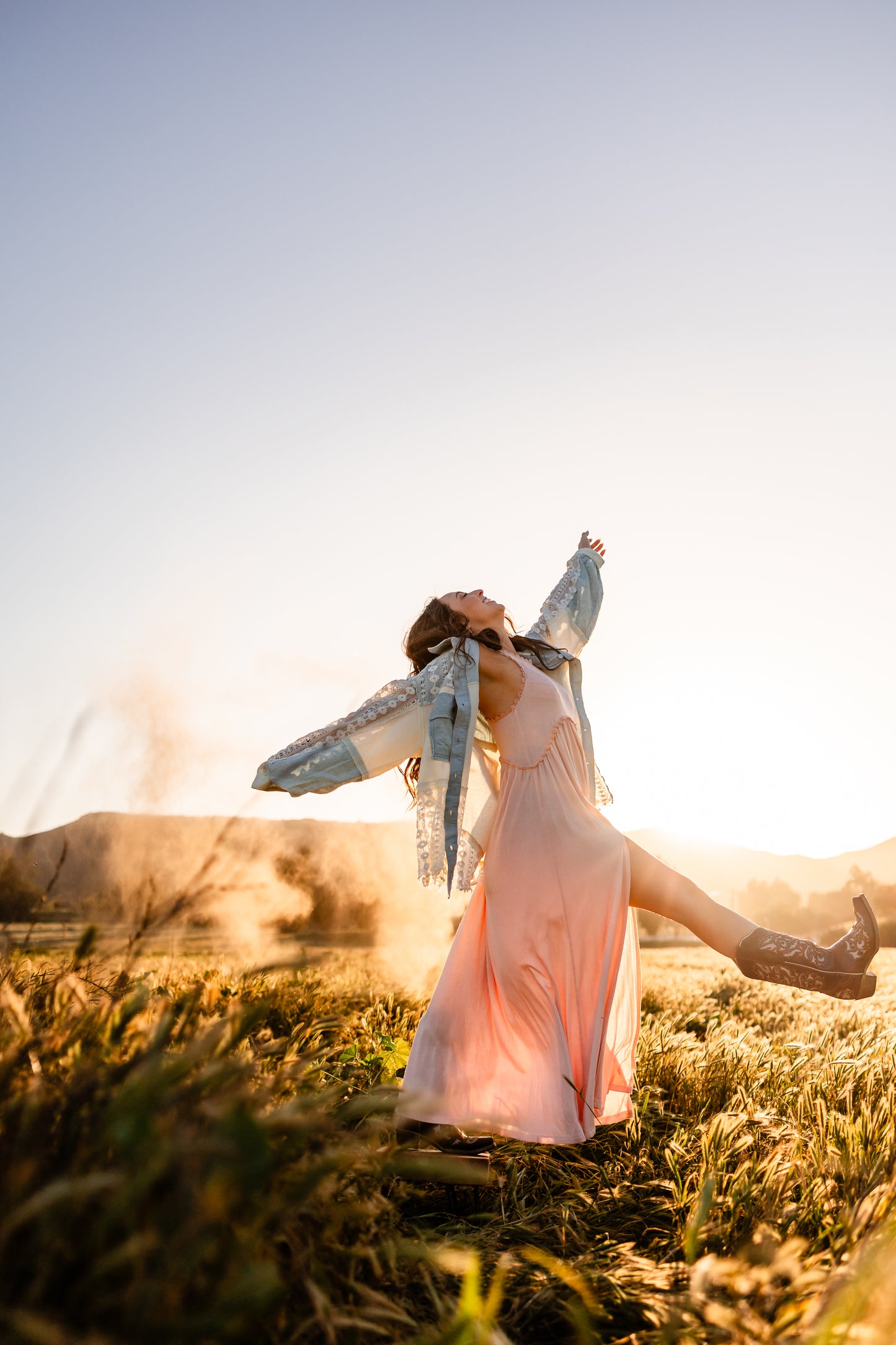 Powder Pink Long Dress